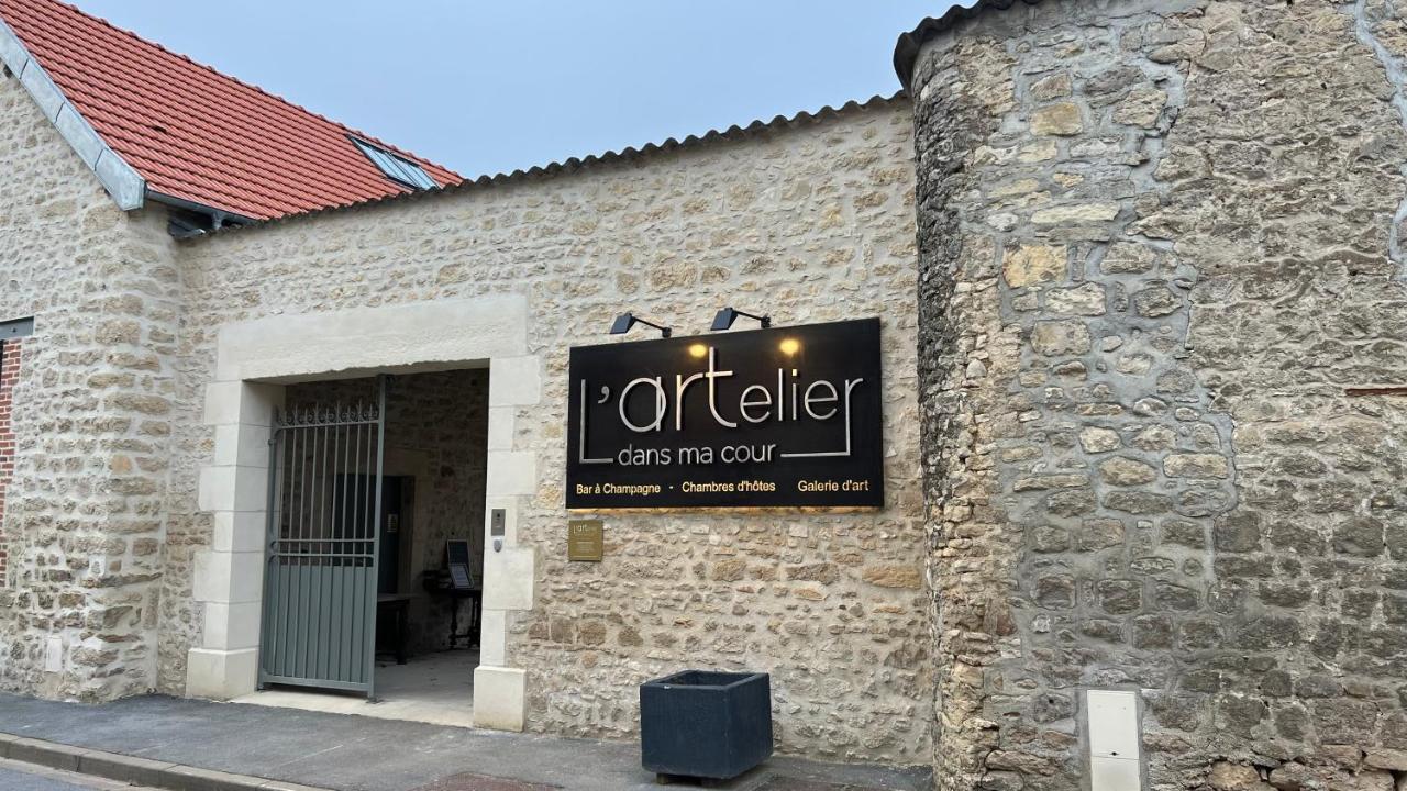 לינה וארוחת בוקר Hermonville L'Artelier Dans Ma Cour מראה חיצוני תמונה